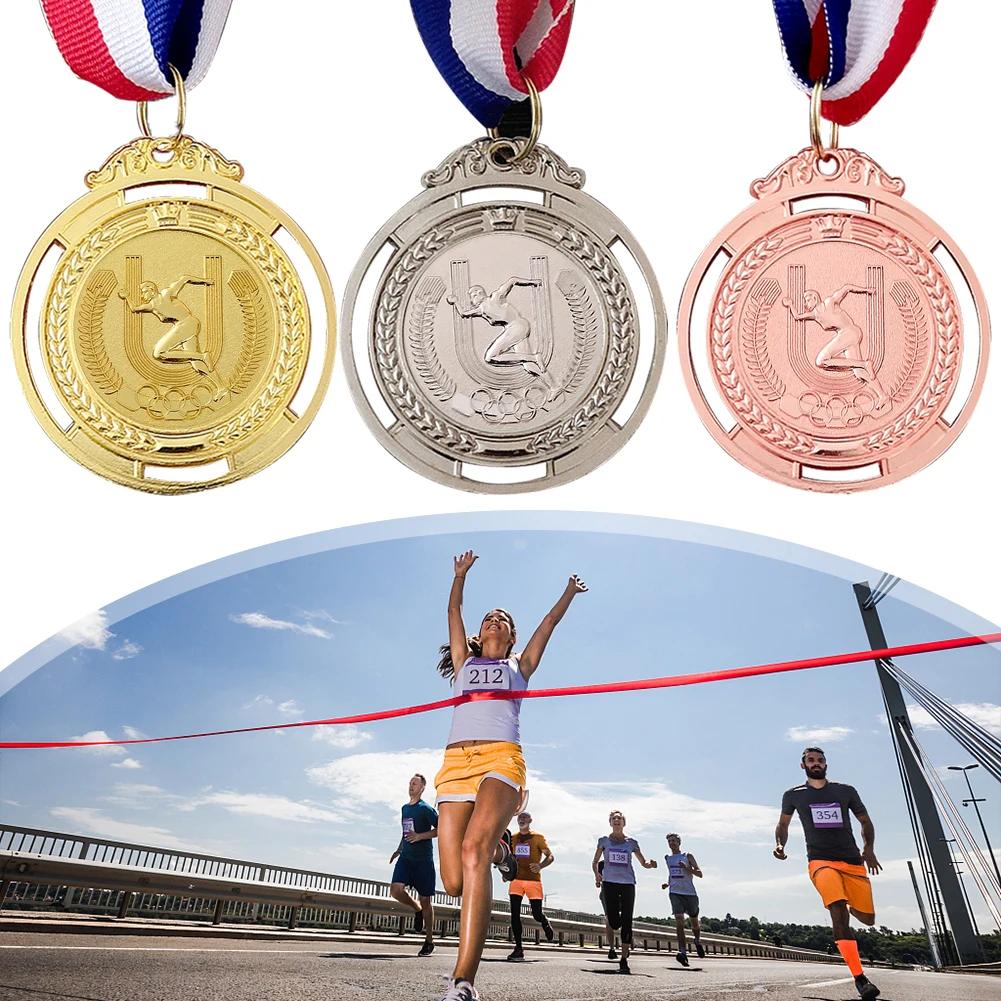2 in Medal Kids Golden Winner Awards Medal Gold Silver Bronze Prize Gold Silver Bronze Award Medal for Competitions Party