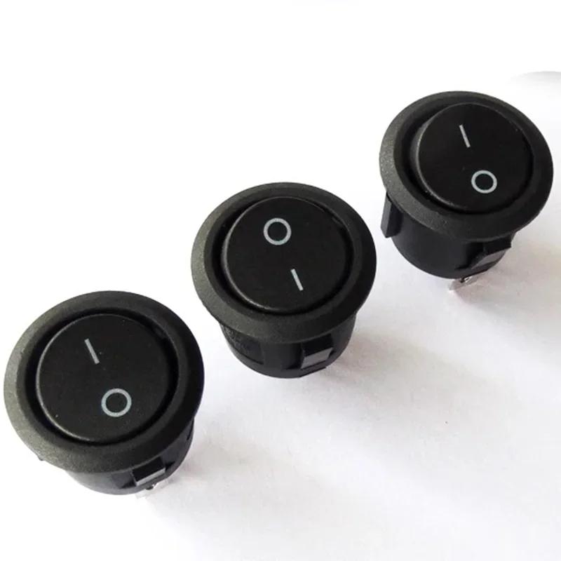 5/20/100Pcs 2Pins ON-OFF KCD1 Round Rocker Switch Push Button Electrical Power Toggle Switch for Car Boat Switches