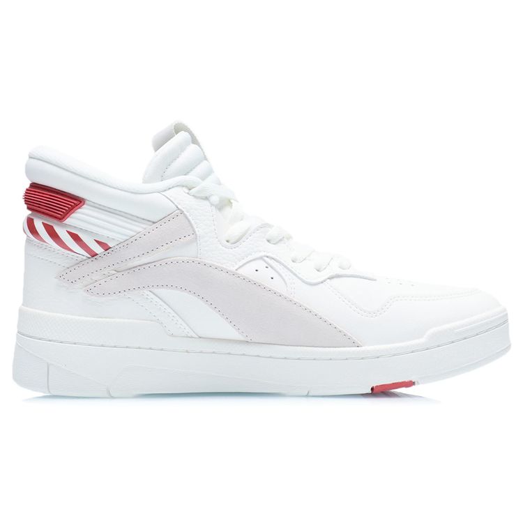 Li Ning We I Superwave Mid Durable Breathable High-Top Sneakers Men Sneakers White AGCR233-1