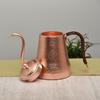 Handmade Pure Copper Drip Pot - Narrow-Mouth Pure Copper Coffee Pot for Drip Coffee (900ml500ml) (500ml)