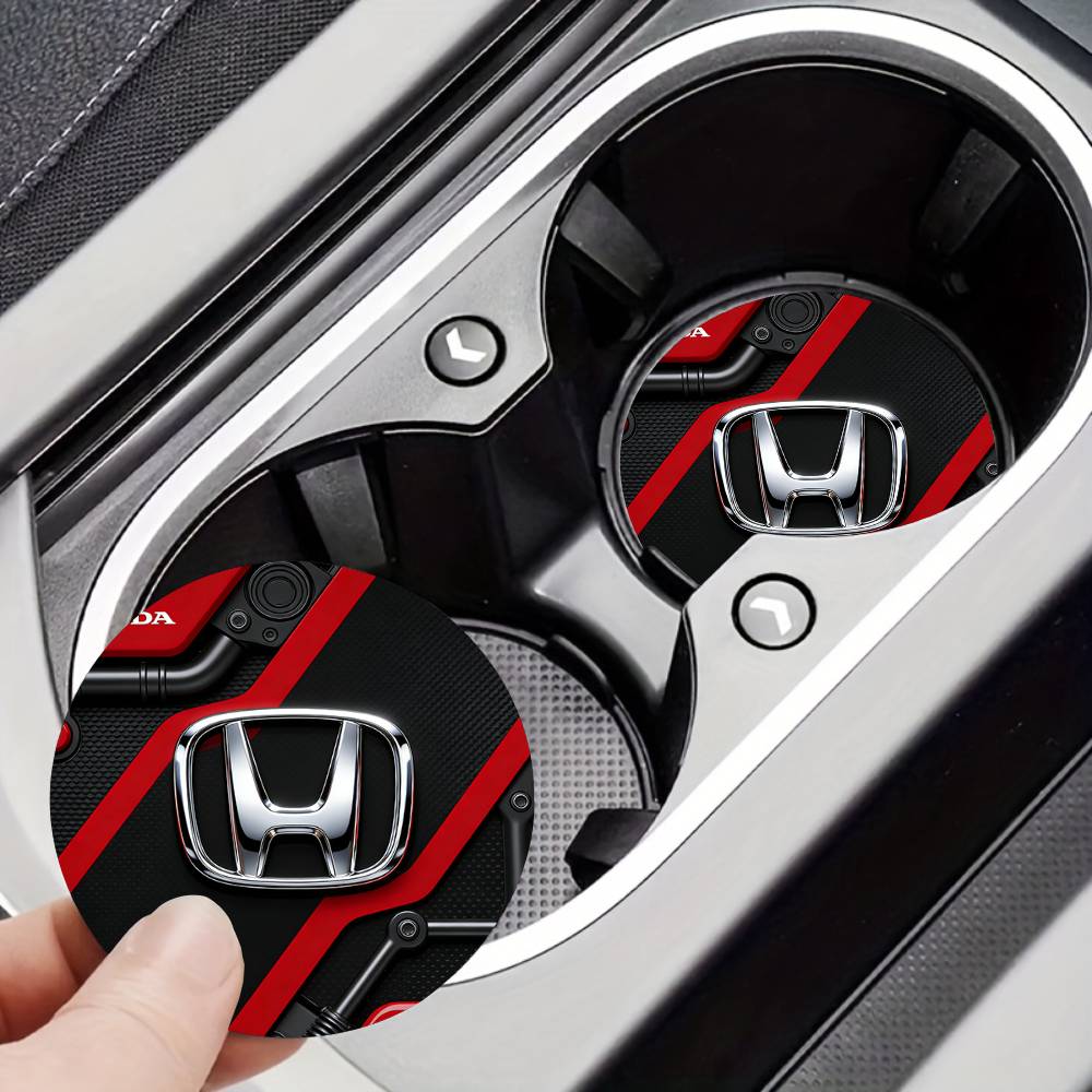 AAADC1 For Honda New Car Cup Holder Anti-Slip Silicone 7cm Insert Coaster Mat Universal Car Accessories Black Fit Most Cars