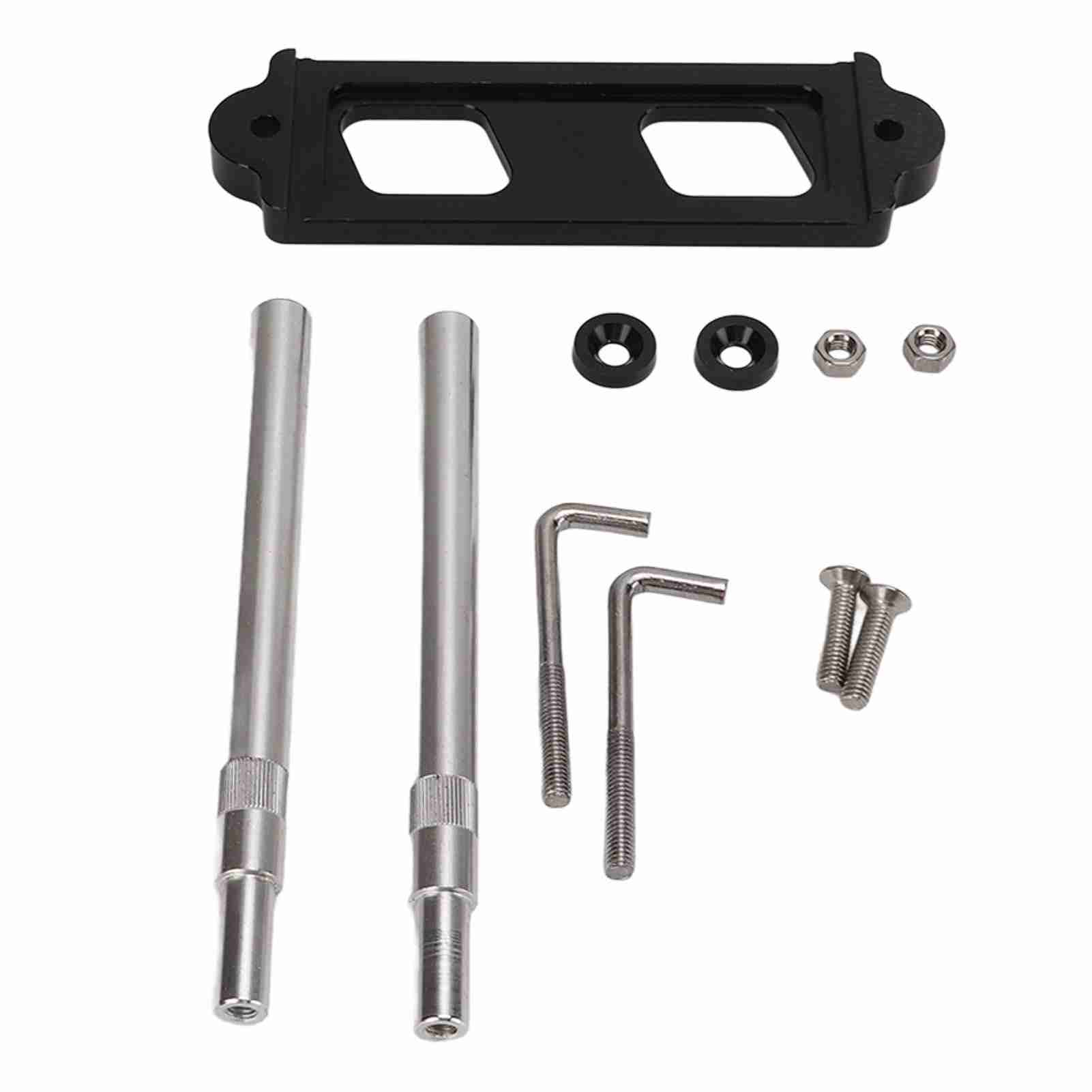 

Car Battery Tie Down Bracket Black Metal Fasten Brace Holder Kit For Civic CRX S2000