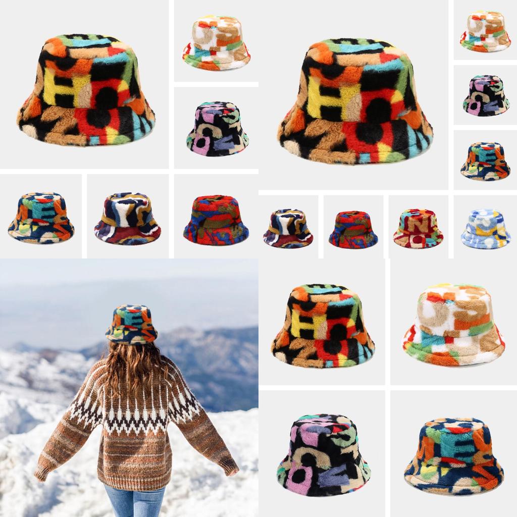 Creative Colorful Printed Fisherman Hat For Women Fashionable And Stylish For Autumn And Winter