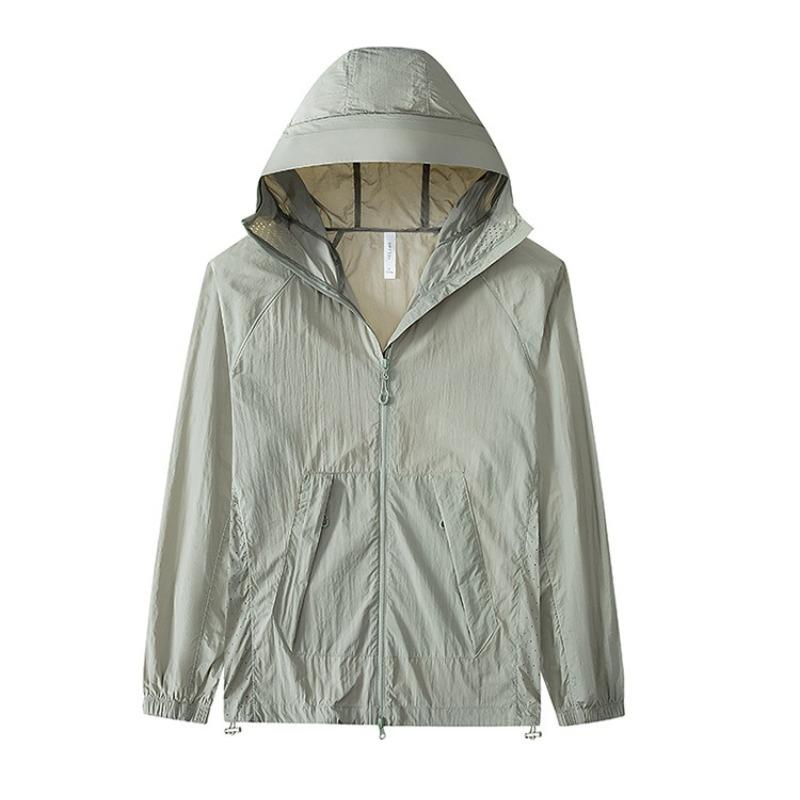 Hooded Sunscreen Jacket Men's Summer Thin Jacket Outdoor Travel Waterproof Jacket Men