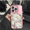 Luxury Lotus Flower Electroplate Case For OPPO A5 A3 A6 PRO A60 A79 A18 A38 A78 A74 A94 A58 A3X A40 A5X A6X RENO 5F 5 6 Lite 8 7
