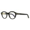 Tom Ford Blue Block Oval Eyeglasses Tf6037 B 001 Black 49mm