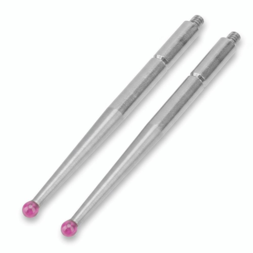 2pcs Ruby Ball Tip Indicator Probe 2mm Diameter Measuring Insert Precision Measurement