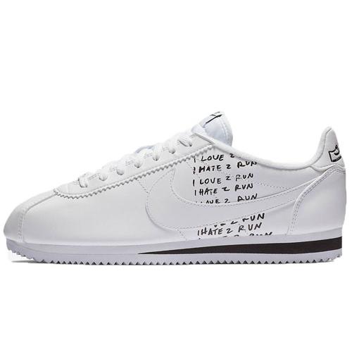 Nike Classic Cortez 'White' (Unisex) White / Black-Pink Foam-White Running Shoes BV8165 100