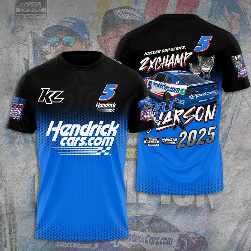 Kyle Larson 2026 Nascar Cup Series Champion 3D T-Shirt M