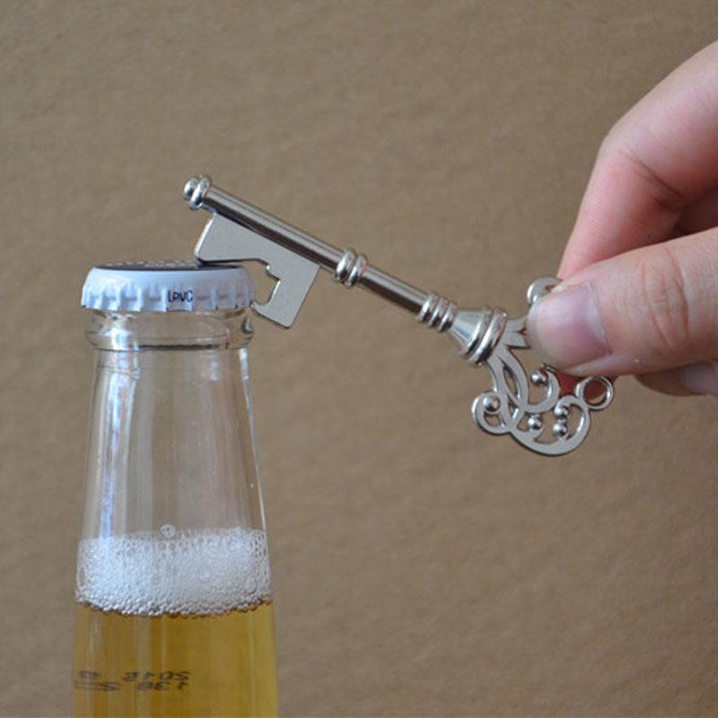 Vintage Key Shaped Bottle Opener - Creative Multitool, Cool Keychain Accessory for Men & Women