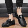 New Leather Shoes Men'S Business Formal Wear Shoes British Style Black Casual Leather Shoes For Mens JZ-5690