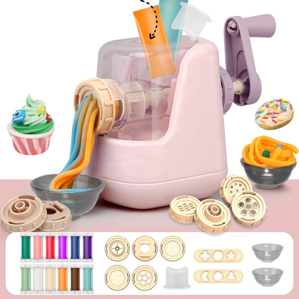 Color Dough Machine DIY Interesting Interactive Lightweight Safe Color Dough Set for Kids Children