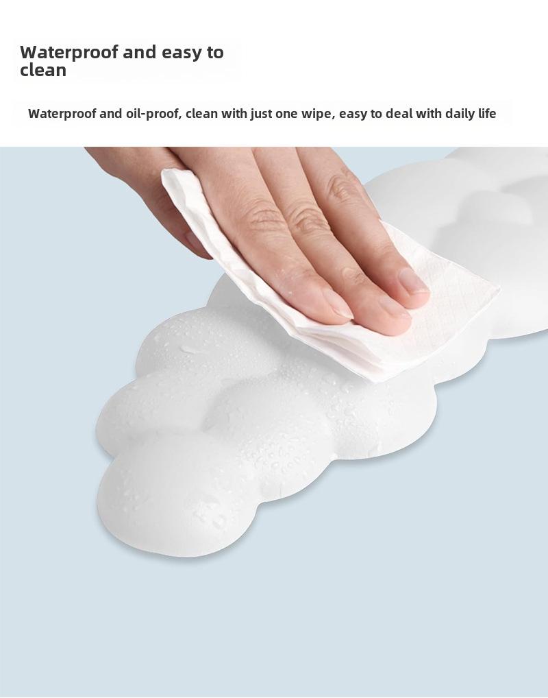 Vendita Calda Supporto da Polso in Memory Foam a Tinta Unita per Tastiera per Digitazione su Desktop