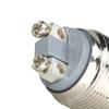 Silver Car Control 19mm 12V Momentary on/Off Metal Cool Push Button Switch Waterproof Car Tuning Spare Parts Car Accessories