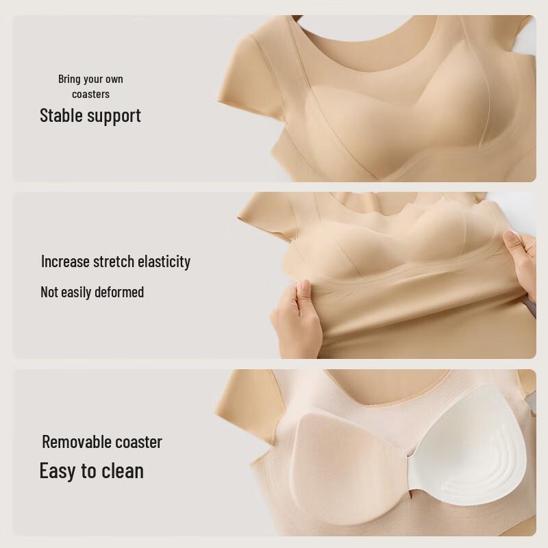 Audiffi Women's Seamless No-Bra Thermal Shaping Base Layer