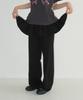 RONRON Peplum Ruffle Pantskirt Black