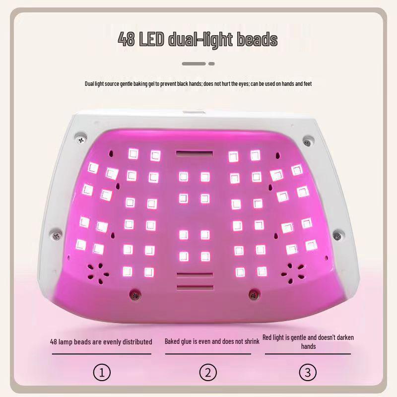 96W Dual-Hand Nail Lamp M8 with Smart Touch UV/LED Dryer