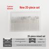 Diamond Grinding Head Set, 3mm Green Box: Cylindrical Alloy Grinding & Pneumatic Needle Heads