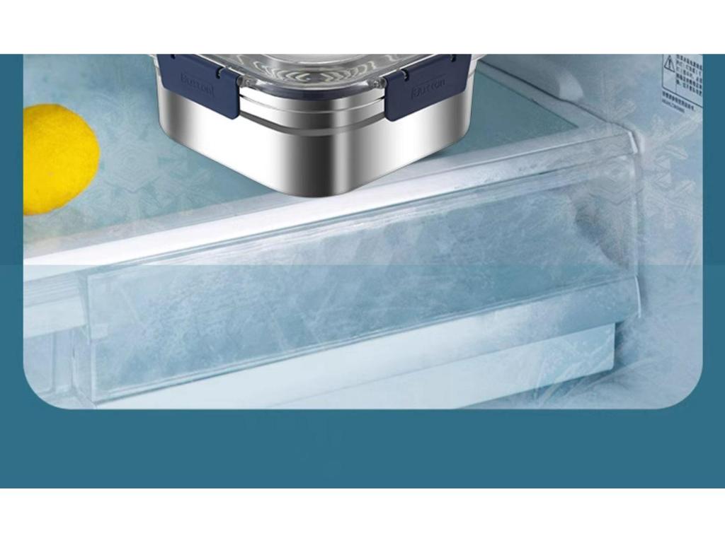 Pojemny, hermetyczny lunchbox ze stali nierdzewnej z pokrywką - Przenośny pojemnik do przechowywania żywności