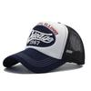 Spring and Summer New American Letter Embroidery Baseball Hat Men's and Women's Sunshade Mesh Color Matching Cap Outdoor Truck Hat