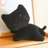 Kawaii Lying Cat Plush Toy Soft Kitten Stuffed Animal Cats Plushie 4 Colors Available for Kids Birthday Xmas Gift Bedroom Decor
