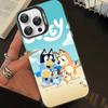 Cartoon Dog B-Blueys Phone Case For iPhone 16 15 14 13 12 11 Pro Max Matte Shockproof Back Anti Fall Matte Cover