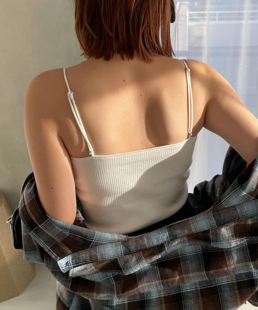 WEGO Nachyu Solid Korean Adult Size M Women's Camisole, Cup-in Cami, Color, Simple, Casual, Style, Clothing, Gift, Spring/Summer, Autumn/Winter,