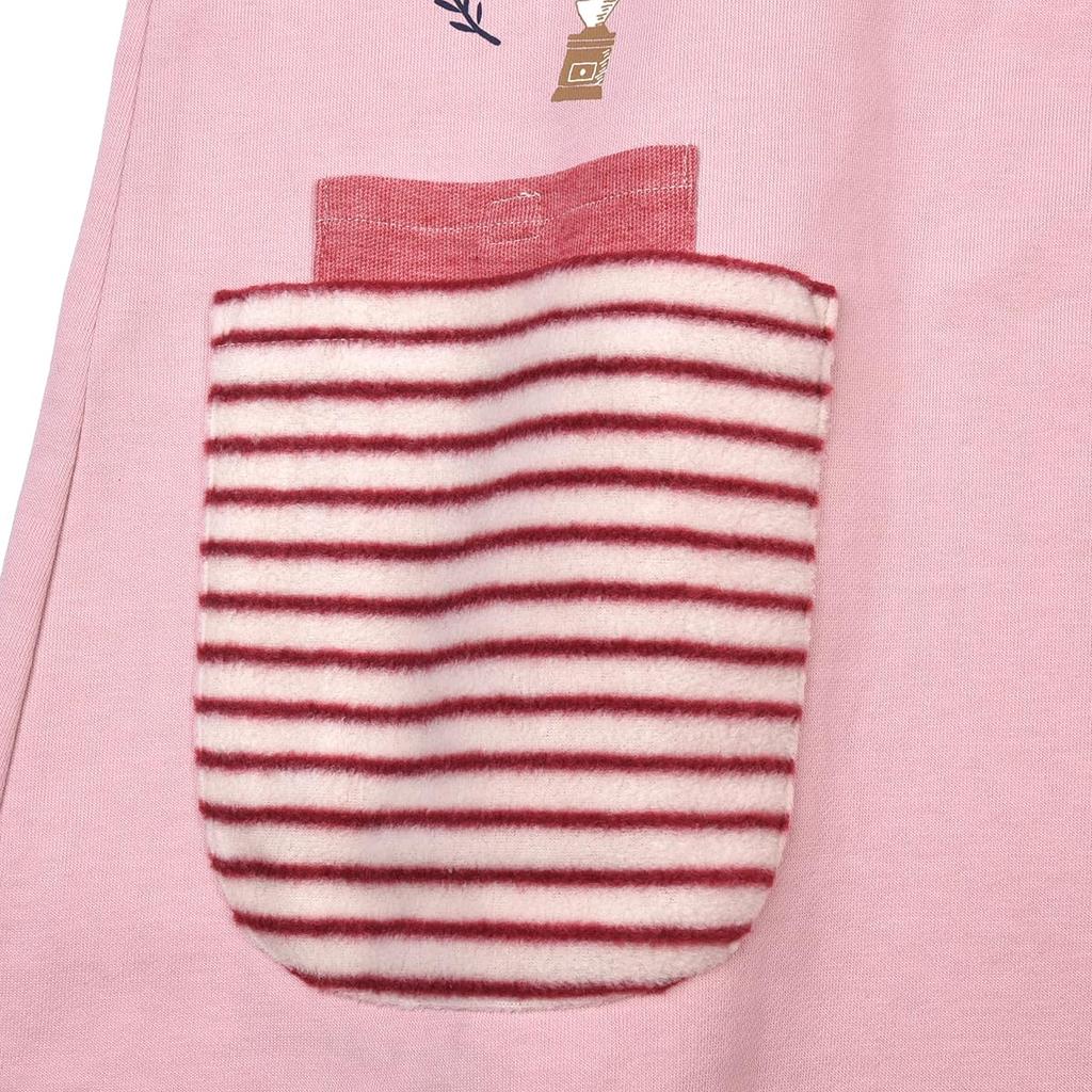 Apron Knit Nekozegawa Dress Apron 236576 Pink [Kusuguru Japan] M-L