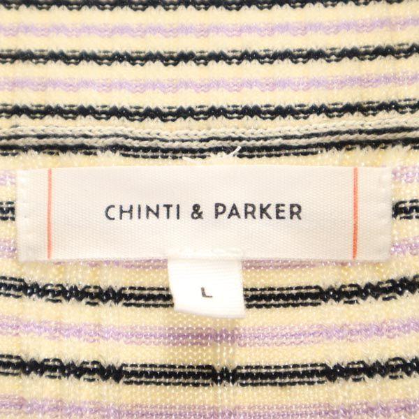 CHINTI & PARKER Silk Blend Border Pattern 7 Minutes Sleeve Sweater L Knit Women Used