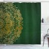 Mandala Boho Dusjforheng Fargerikt Blomstermønstret Baderomsforheng for Hjem Badekar Dekorasjon Vanntett Polyesterstoff med Kroker