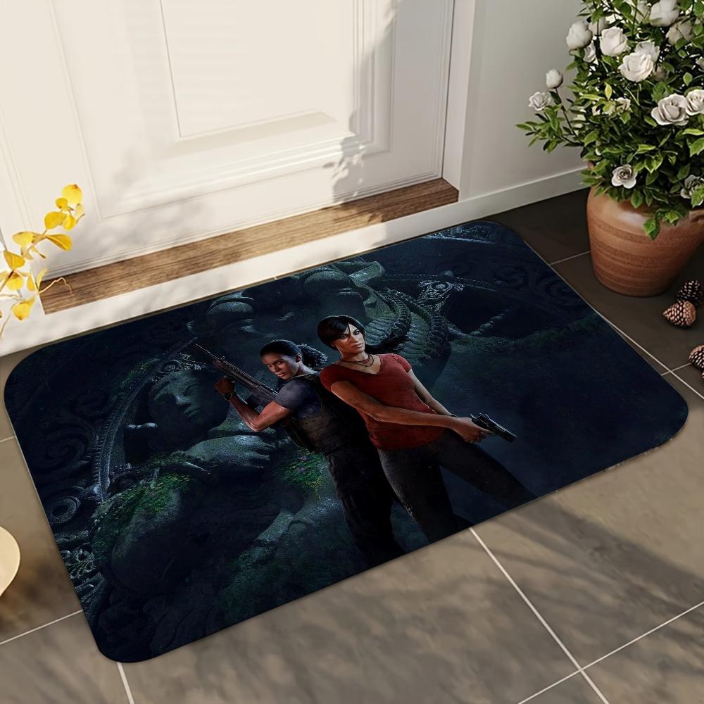 1pc Uncharted Bathroom Absorbent Mats Anti-Slip Mats Home Decor Supplies Carpets Home Kitchen Floor Mats