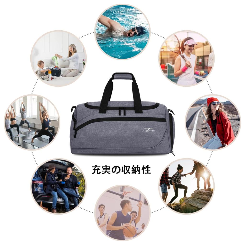Bag Golf Travel Large Capacity Sports Bag with Shoe Compartment Gym Bag Travel Bag School Bag Lightweight Stylish Popular Wet Dry Separation Unisex