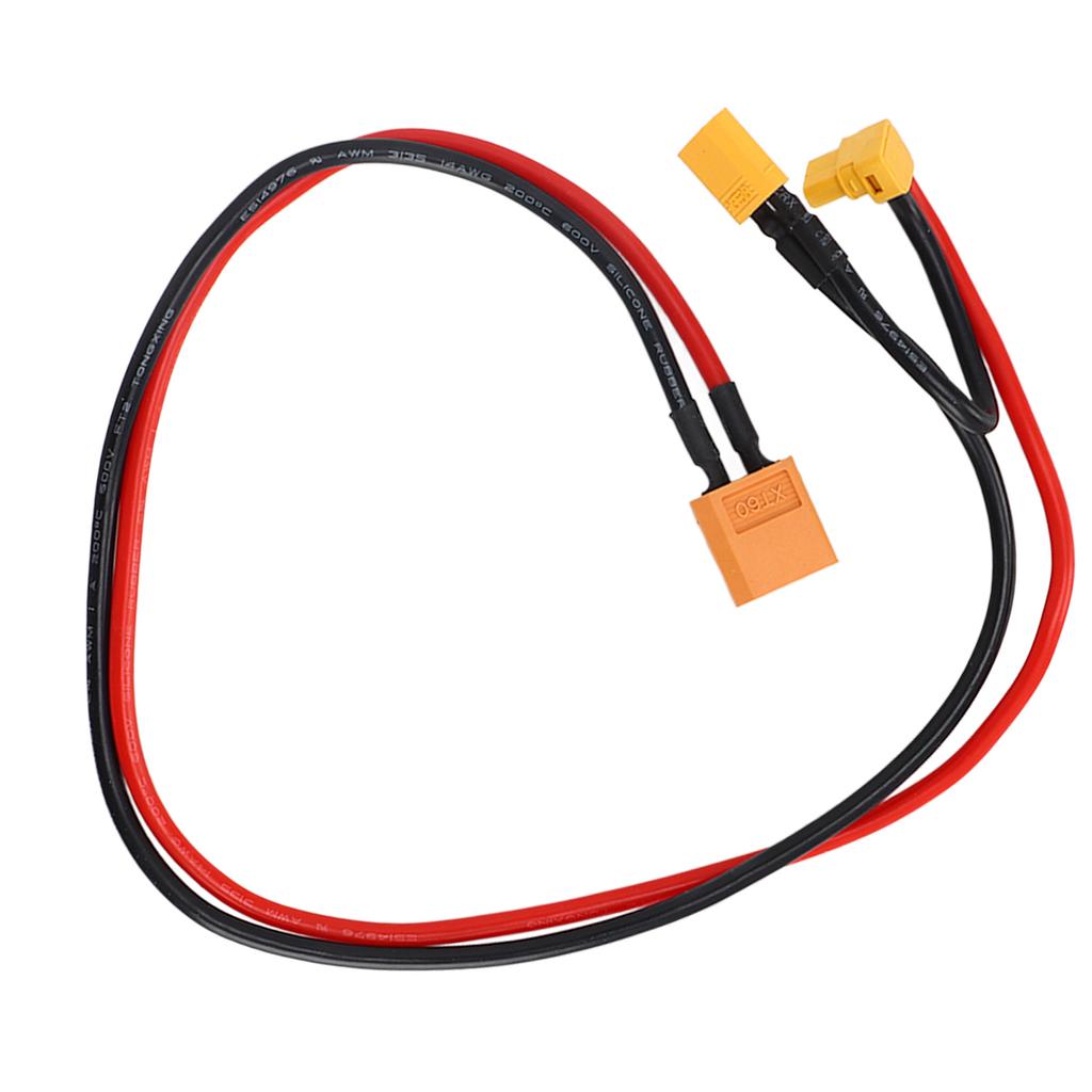Adaptador de Cable AWM14 Silicona Ignífugo XT60 Hembra a XT30 Curva de 90 Grados Adaptador Cable de Conversión para