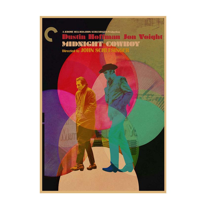 

Retro Midnight Cowboy Movie Poster for Bar or Dorm Room - Kraft Paper Wall Art 646 29.7X42cm (A3 size)