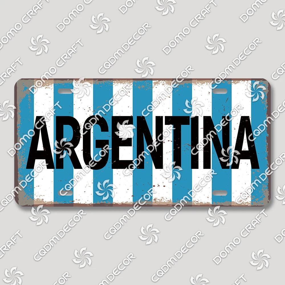 Football Club License Plate Tin Signs Retro Barcelona Milan Manchester Metal Poster Garage Bar Club Home Wall Decor