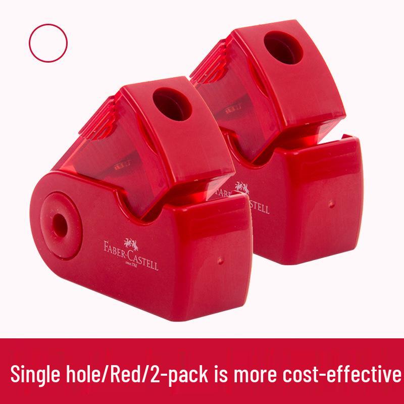 Faber-Castell Portabel Manuell Blyertspennvässare för Konststudenter - Idealisk för Skissning, Färgpennor och Kol.