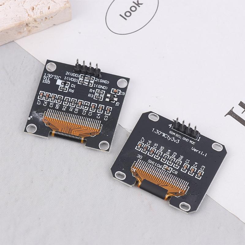1 Stück 1,3 Zoll OLED-Modul Spi/Iic Kommunikation Weiß/Blau Farbe 128x64 1,3 Zoll OLED LCD LED-Display-Modul 1,3" OLED-Modul