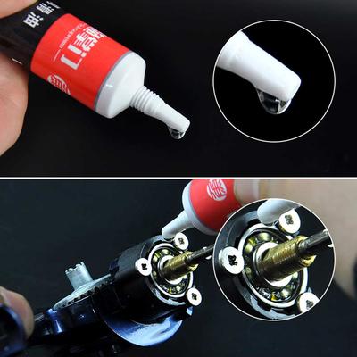 Puntos 2Pcs Fishing Reel Spinning Wheel Bearing Maintenance Lubricating Oil Grease Set