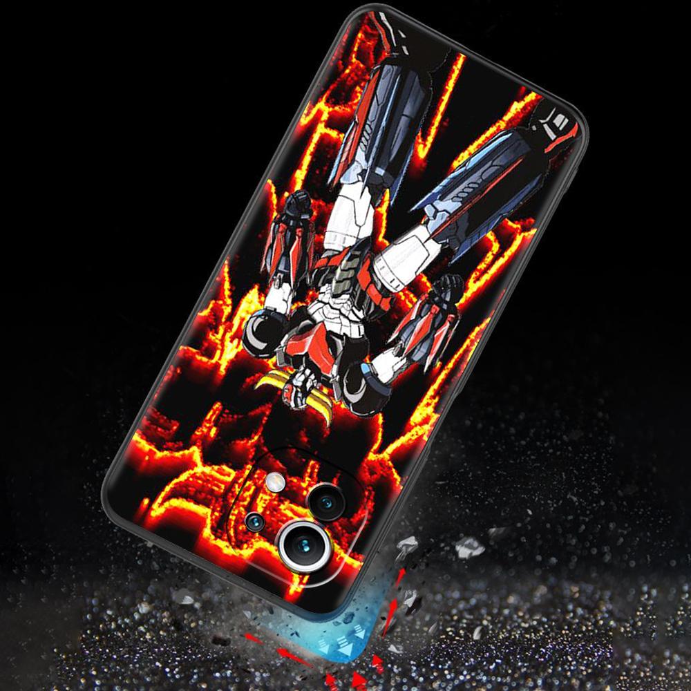 Pouzdro na mobil Manga Mazinger Z Anime pro Xiaomi Poco X3 NFC M3 Mi 11 Lite 5G 12X 11T 10T 12 Pro 9T Note 10 9 Silikonové Černé