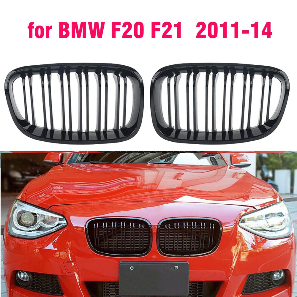 Kidney Grilles For BMW F20 F21 Pre-LCI 120i 118i 116i 116d M135i M140i 2012-2015 Front Bumper Grills Carbon Fiber