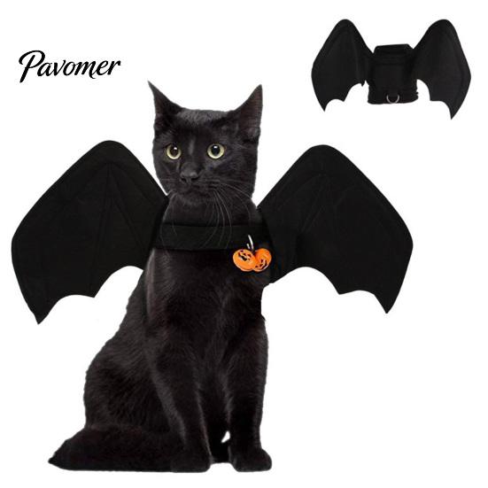 Pet Photo Prop Costume Cat Bat Wings, Halloween Costume, Puppy Cosplay Outfit, Party Cute Wings for Cats Dogs Dress Up Accessory Easy Put On
