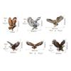 Waterproof Bird Scarer Simulation Owl Pest Control Bird Scare Pendant With Bell With Reflective Hanging Bird Repellent Courtyard