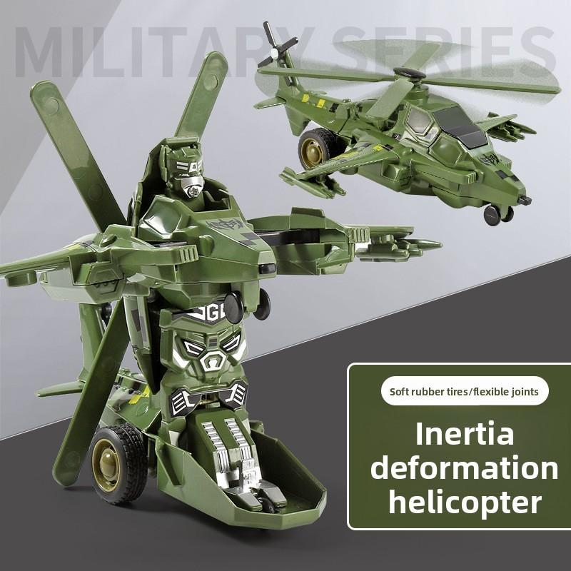 Inertia Transforming Toy Airplane For Boys With Onebutton Shape Shift And Impact Reaction