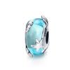 WOSTU 925 Silver Transparent Pink Glass Butterfly Charm Insect Flower Murano Beads Bracelet & Bangle Jewelry Gift
