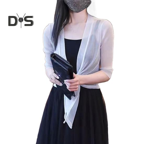 Women Sunscreen Shirt Long Sleeve Solid Color Loose Fit Sunscreen Cardigan with Lace-up Breathable Thin Coat