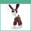 Durable Plush Rope Dog Toy For Chewing 80g Weight Pink Gray Beige Brown