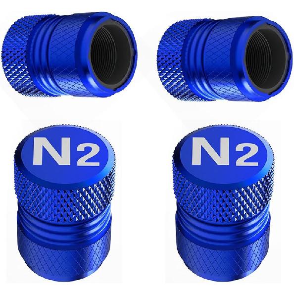 Tire Valve Stem Caps - 4 Pack Anti-Corrosion Premium Anodized Alloy Tyre Air Valve Caps Universal for Car SUV Bike Red