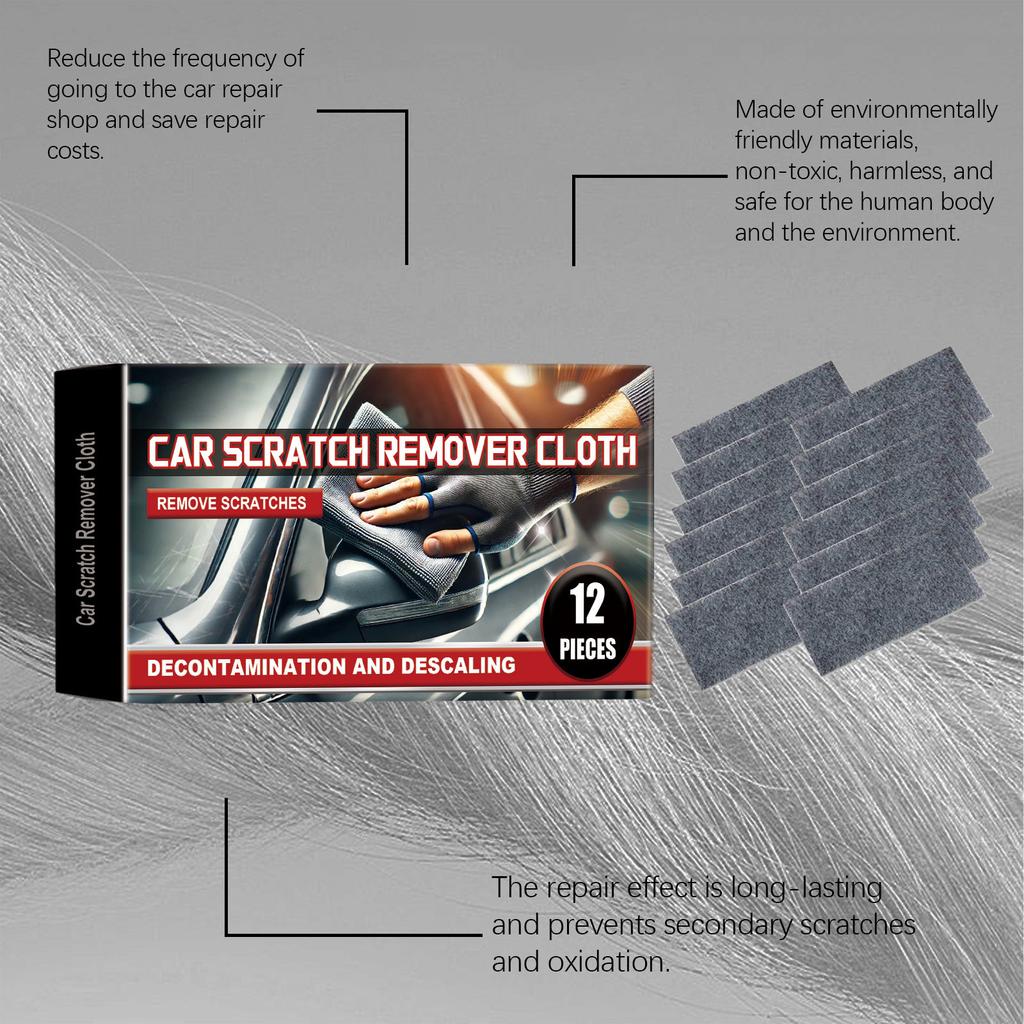 12PCS Nano Flash Cloth Car Scratch Remover Nano Cloth Nano Wiping Cloth For Car Scratch