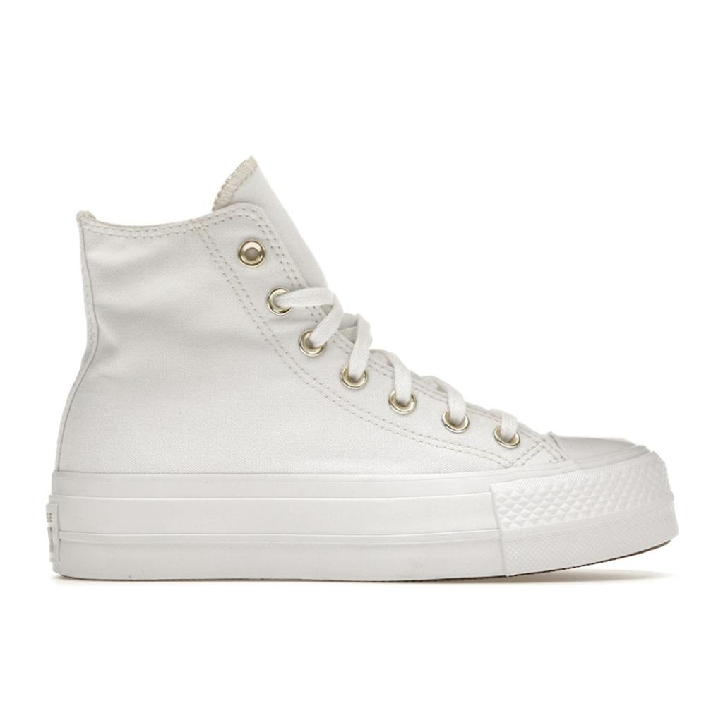 Converse Chuck Taylor All Star Platform Høy Hvit Dame Sneakers Gull 568380C