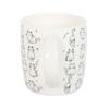Something Different White Happy Cat Mug